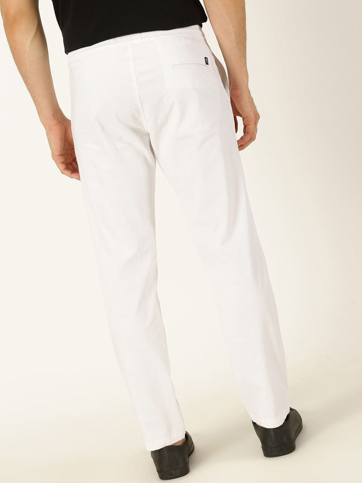 Thomas Scott Men Smart Mid Rise Cotton Trousers