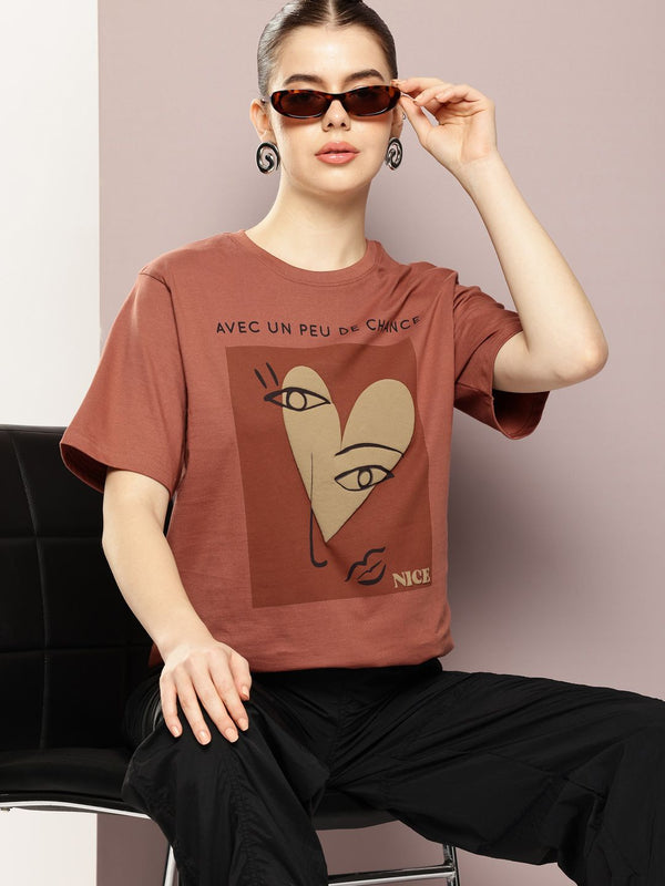 DILLINGER Printed Oversized Pure Cotton T-shirt