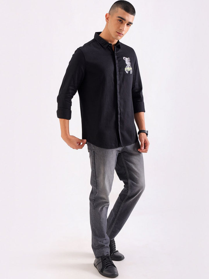 The Indian Garage Co Cotton Slim Fit Opaque Casual Shirt