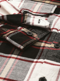 The Indian Garage Co Pure Cotton Checked Drop-Shoulder Sleeves Relaxed Fit Casual Shirt