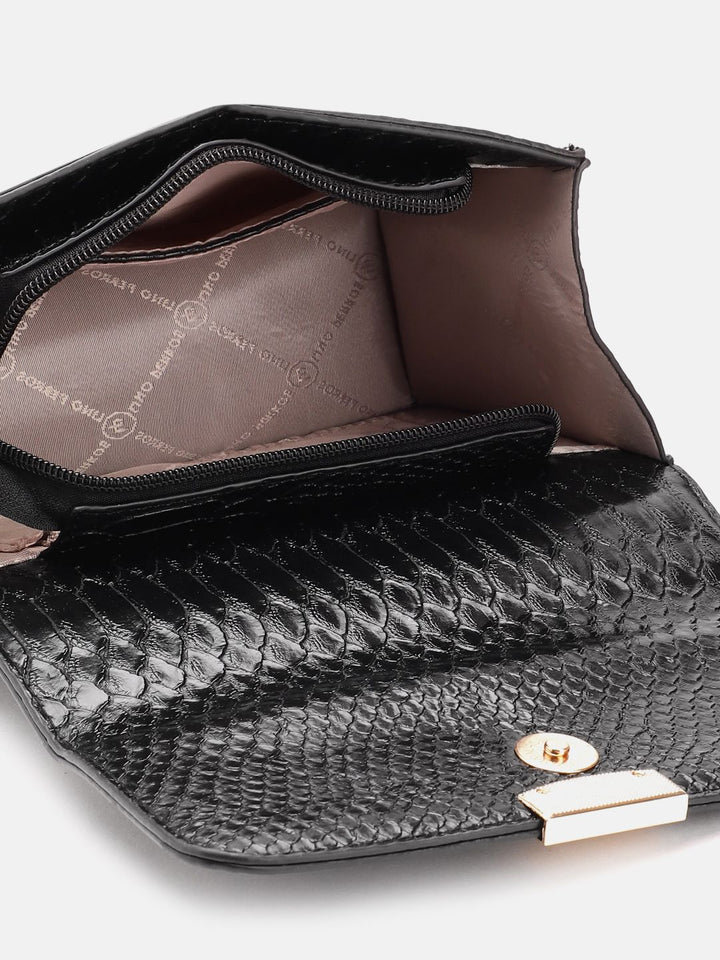 Lino Perros Textured Structured Shoulder Bag