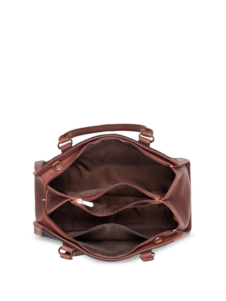 ZOUK Oversized Structured Jute Handheld Bag