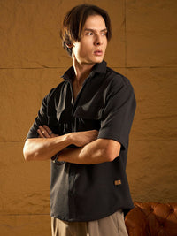 DENNISON Drop Shoulder Oversized Double Pocket Shirt
