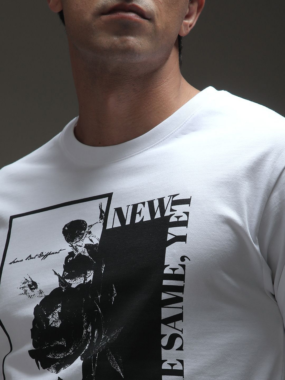 Difference of Opinion Men Graphic Printed Round Neck Cotton T-shirt