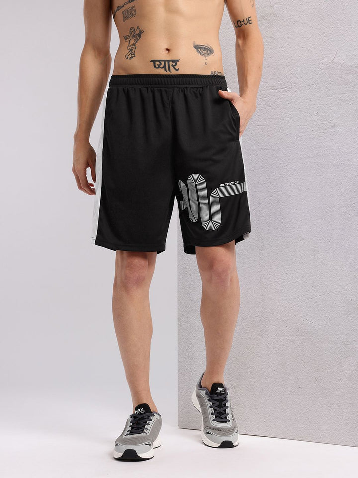 HRX by Hrithik Roshan Men Printed Reflective Rapid Dry Running Shorts