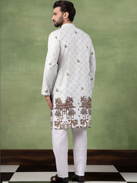 SOJANYA Men Floral Printed Kurta