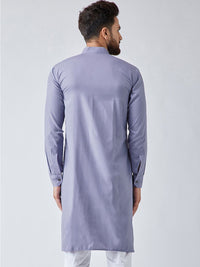 SOJANYA Men Blue Solid Pathani Kurta