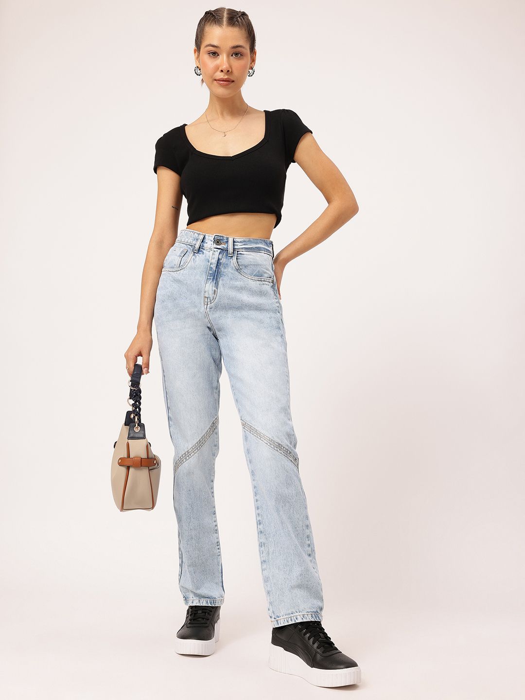 DressBerry Women Timeless Straight Fit Jeans