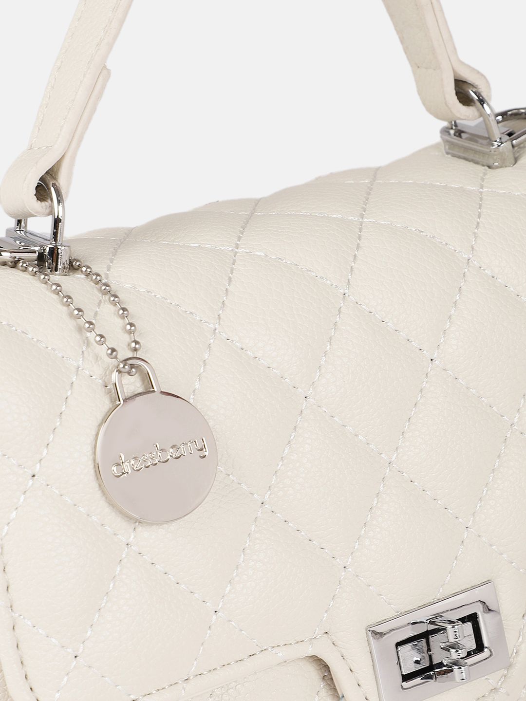 DressBerry Textured Structured Sling Bag with Quilted