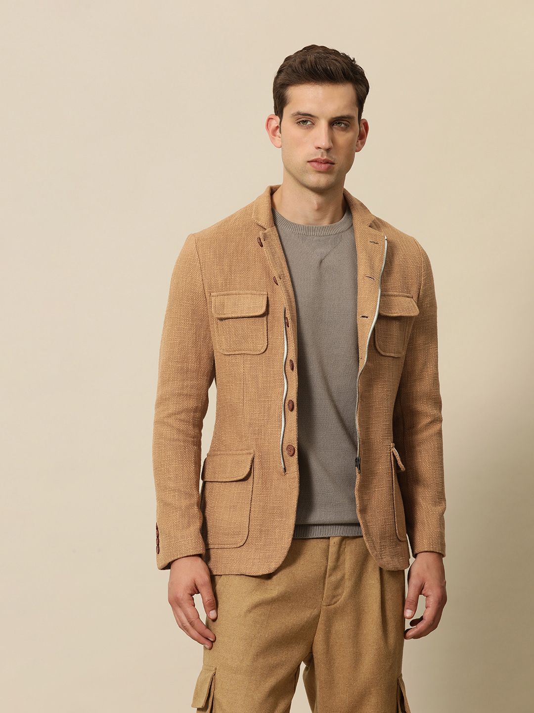 Mr Bowerbird Tweed Tailored Fit Blazer