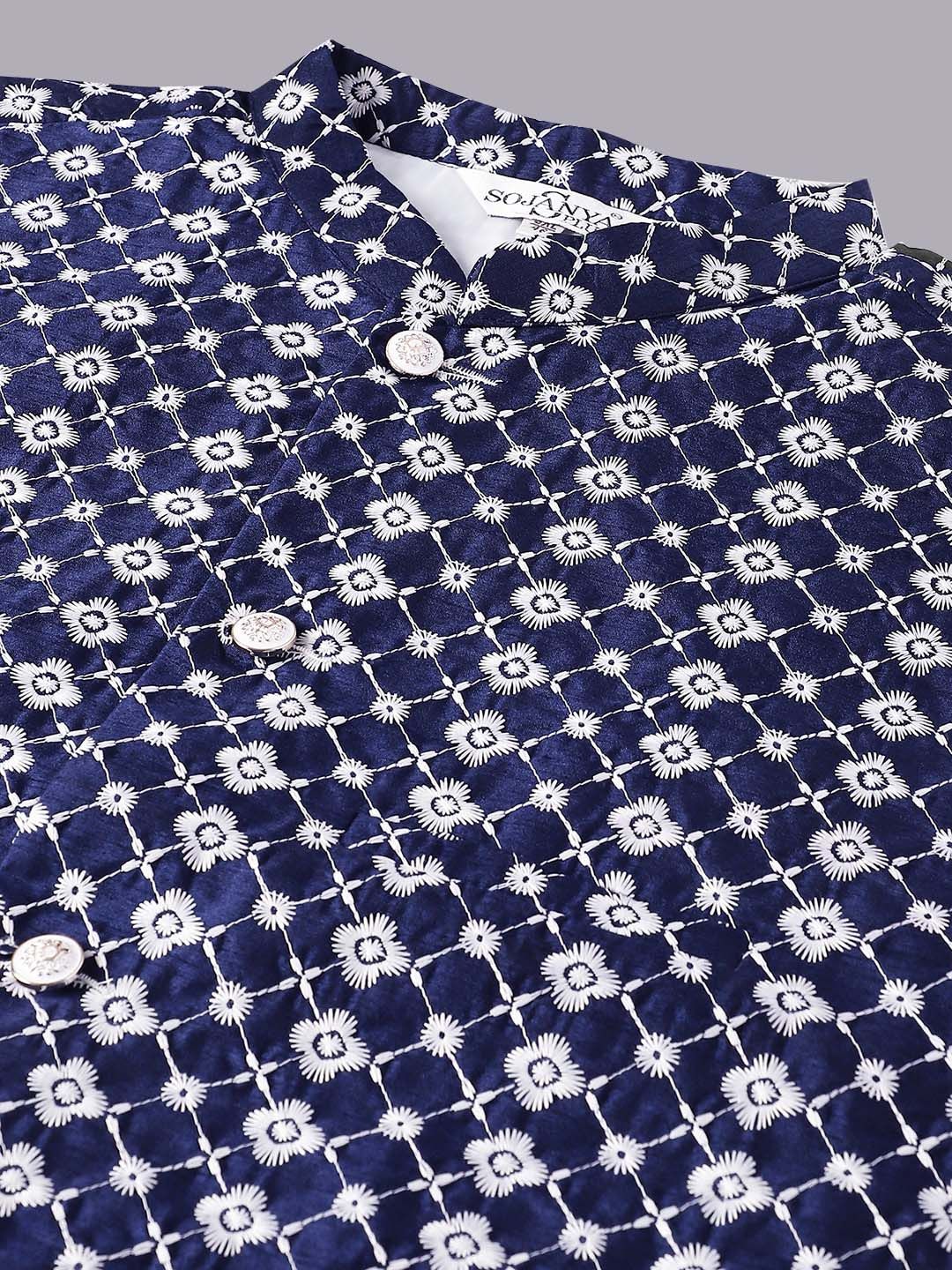 SOJANYA PLUS Regular Dupion Silk Kurta with Pyjamas
