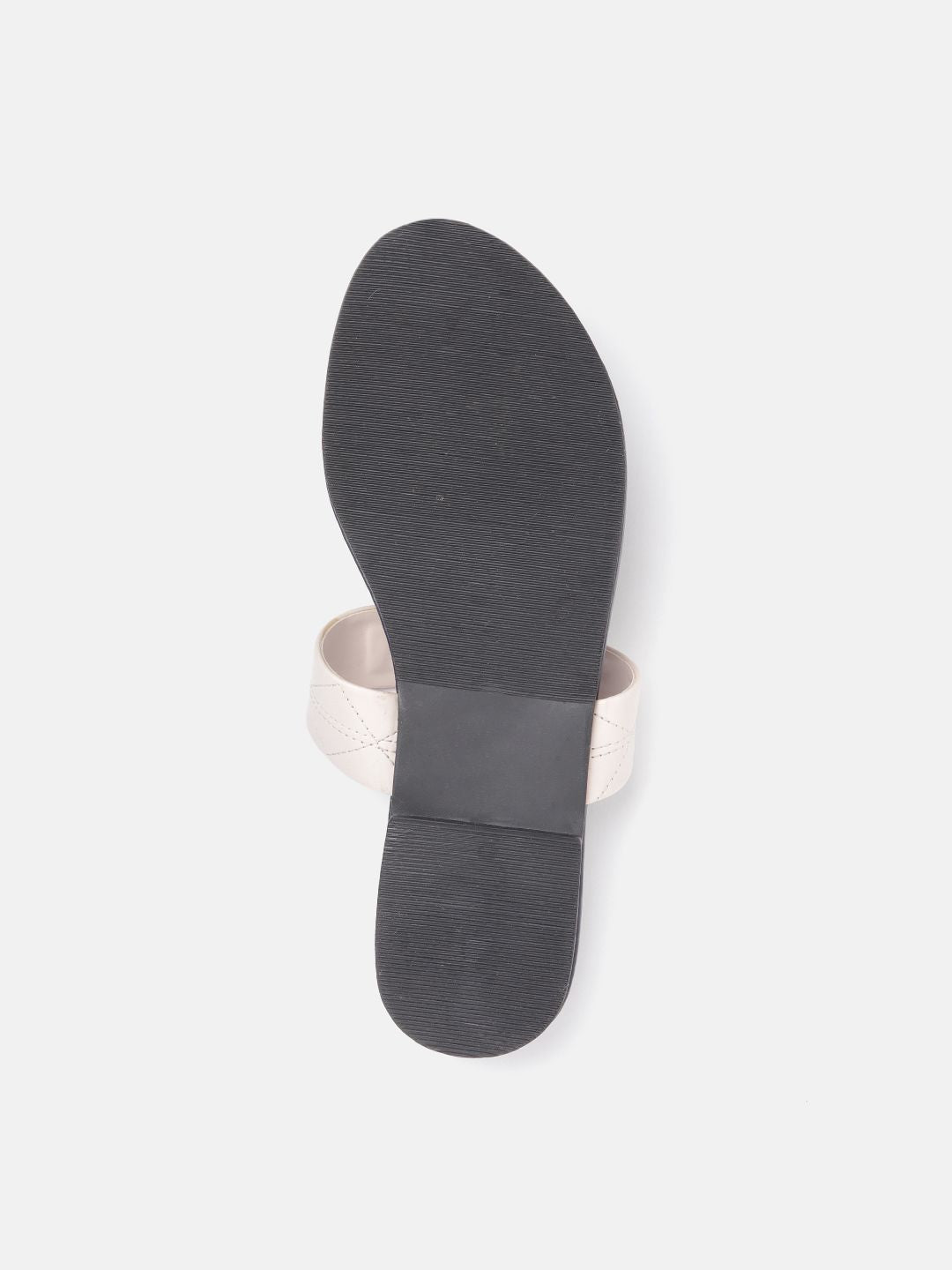 DressBerry Women Textured T-Strap Flats with Embellished Detail