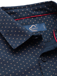 Being Human Spread Collar Micro Ditsy Printed Slim Fit Casual Shirt