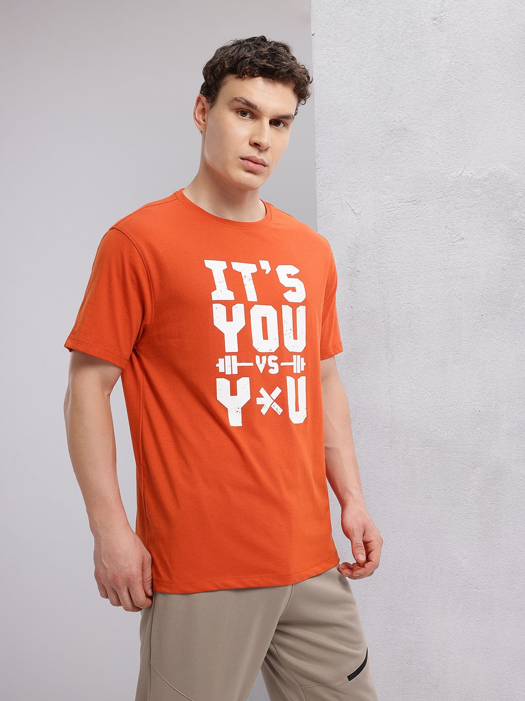 HRX by Hrithik Roshan Typography Printed Training T-shirt