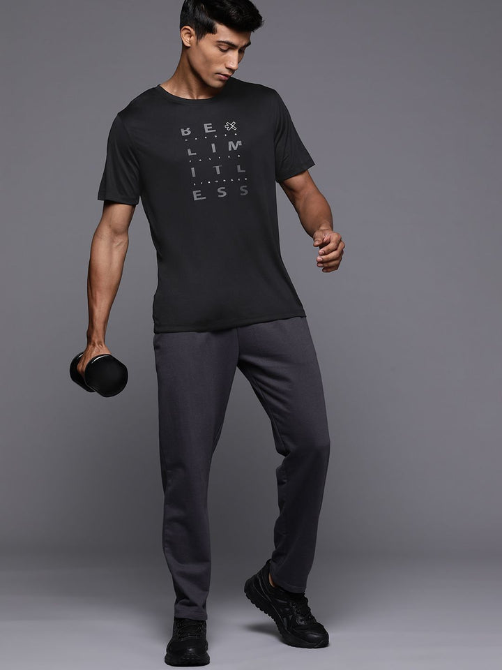 HRX by Hrithik Roshan Men Typography Printed Rapid-Dry Training T-shirt