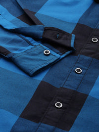 The Indian Garage Co Men Buffalo Checked Casual Cotton Shirt