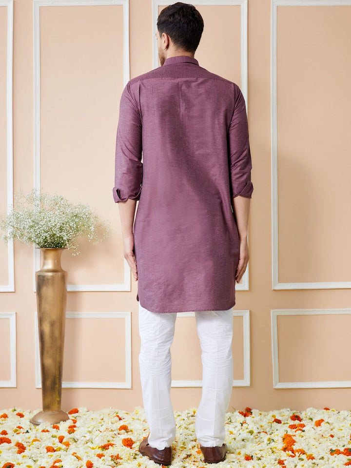 See Designs Shirt Collar Cotton Pathani Kurta