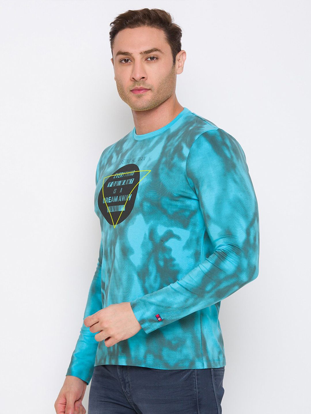 Being Human Men Blue Printed T-shirt