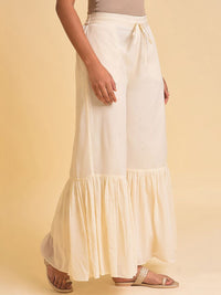 W Women Flared Fit Mid Rise Palazzo