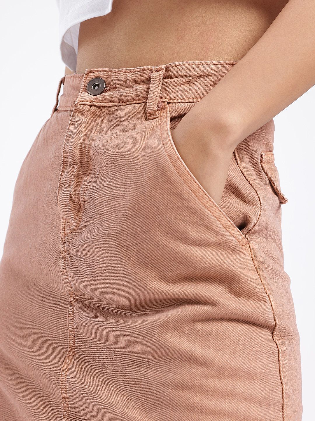 DressBerry Women Modern Chic A-Line Denim Skirt