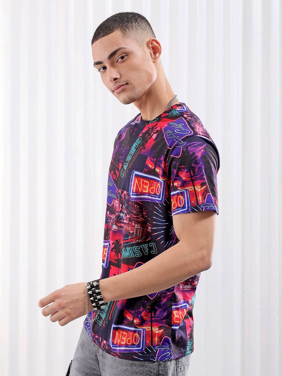 The Indian Garage Co Conversational Printed Slim Fit T-shirt