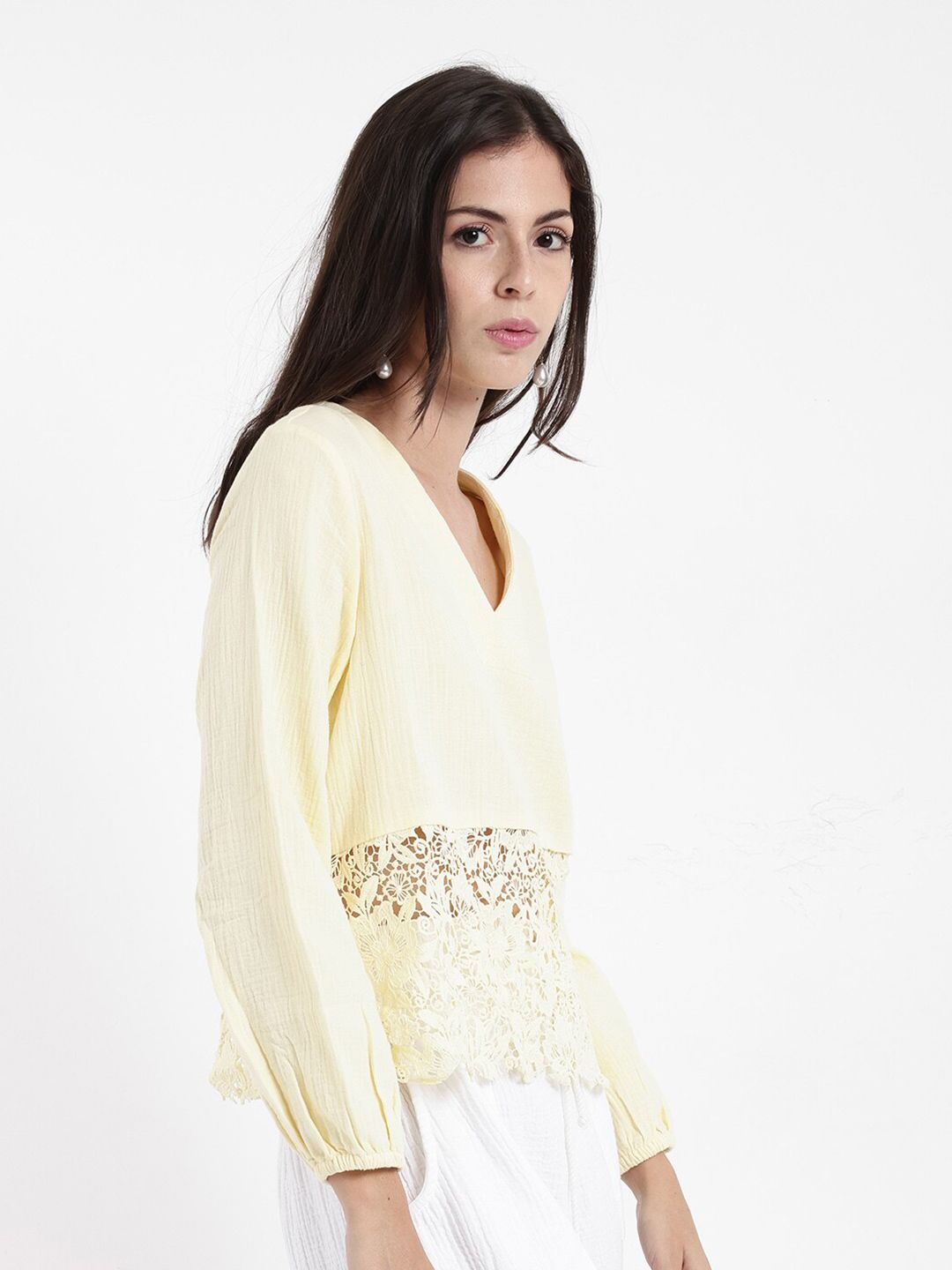 RAREISM Cotton Styled Back Top