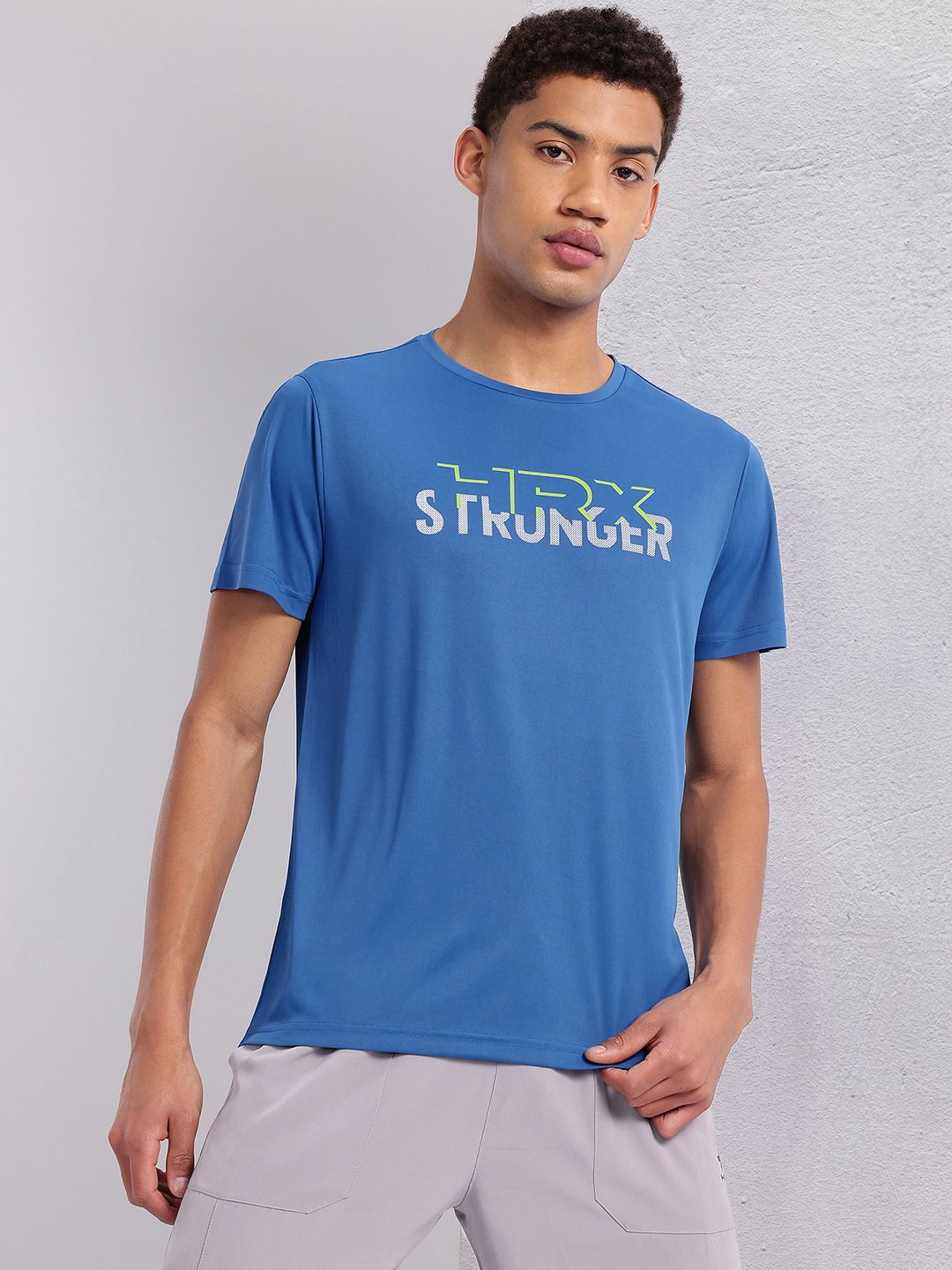 HRX by Hrithik Roshan Typography Printed Rapid-Dry Training T-shirt
