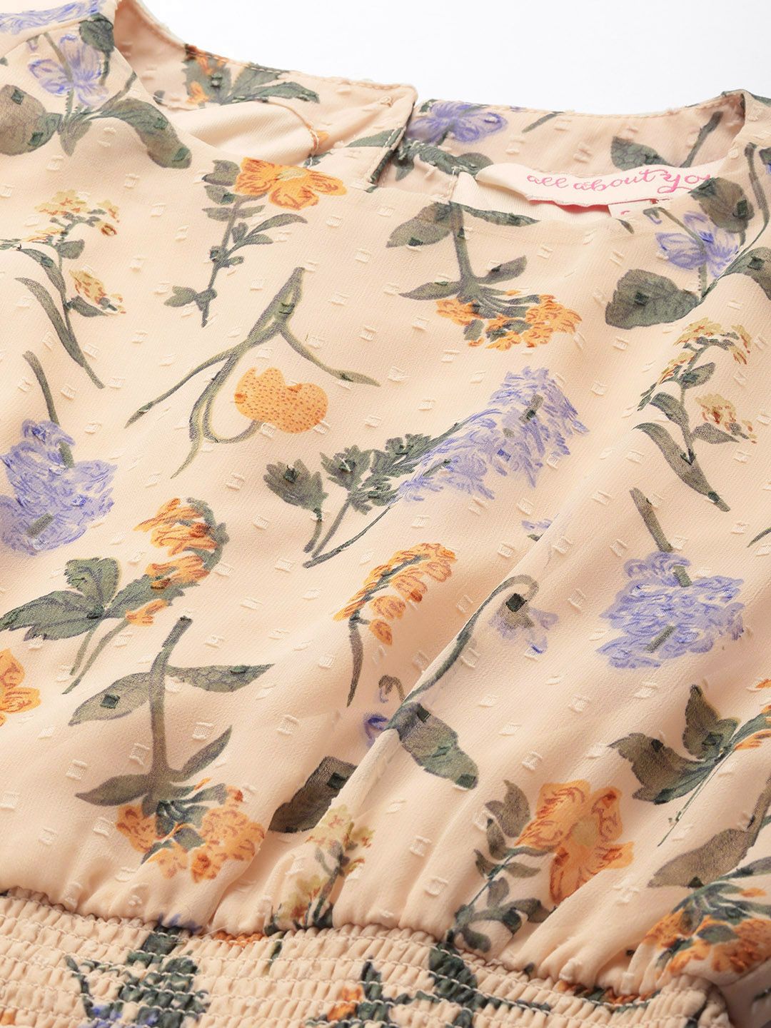 all about you Floral Print Fit & Flare Dress