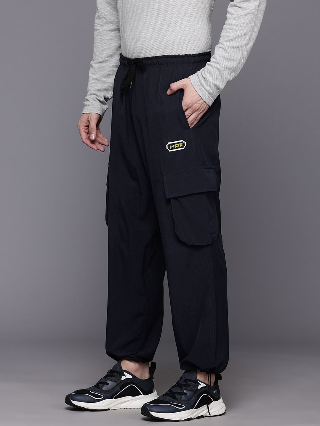 HRX by Hrithik Roshan Men Lifestyle Cargo-Style Parachute Pants