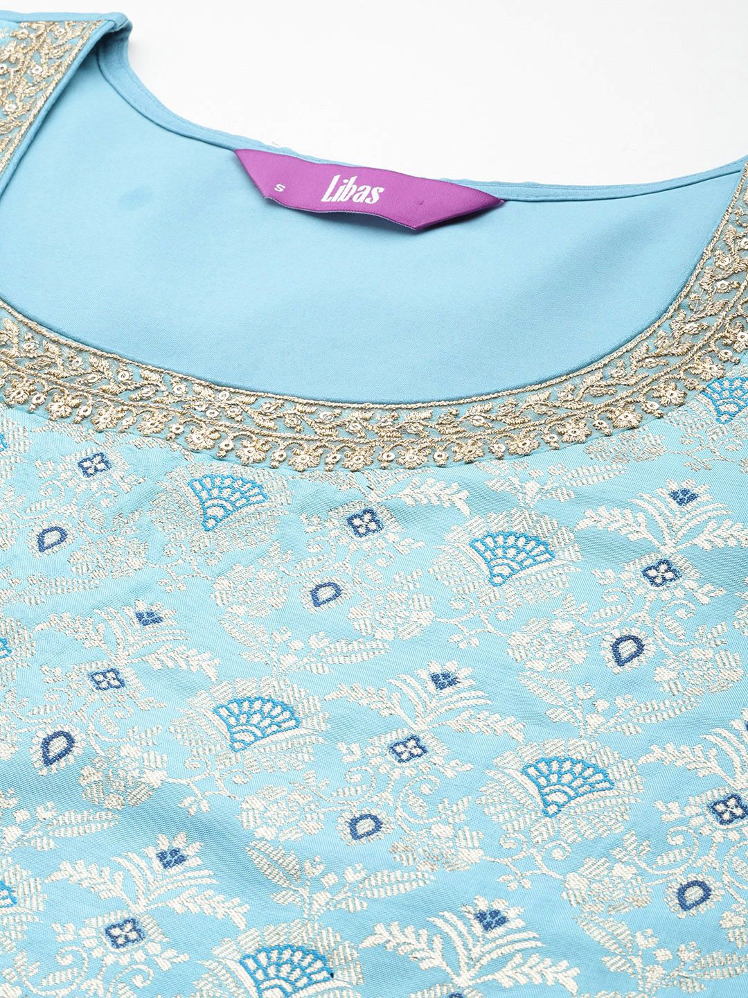 Libas Ethnic Motifs Regular Kurta with Trousers & Dupatta