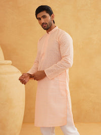 SOJANYA Geometric Embroidered Pure Cotton Straight Kurta