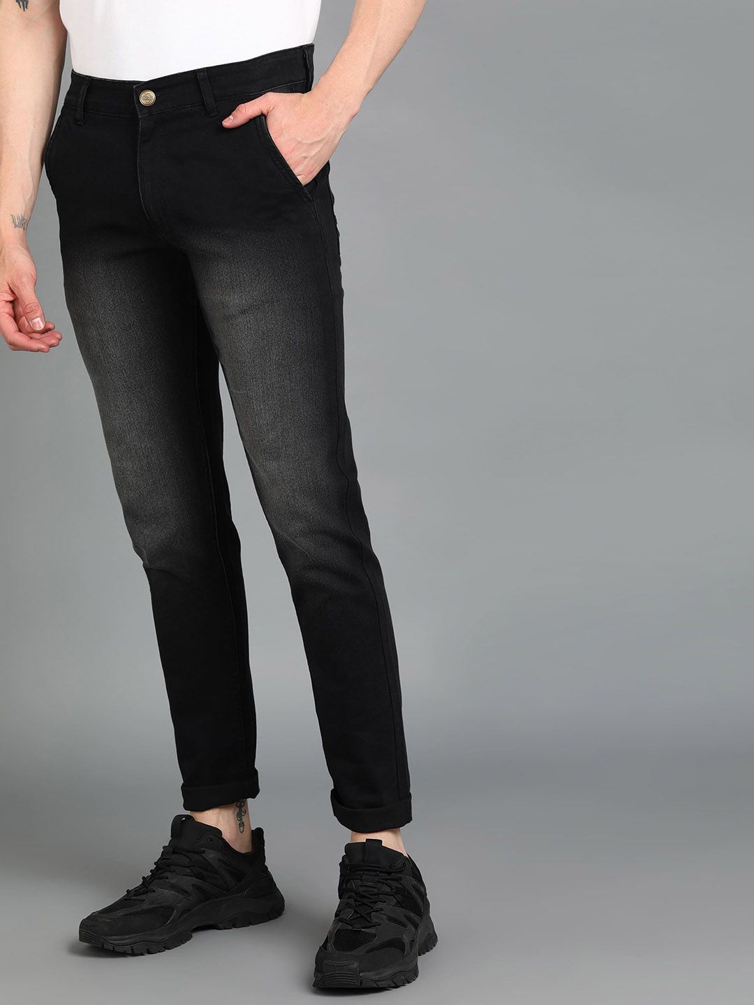 Urbano Fashion Men Slim Fit Light Fade Stretchable Jeans