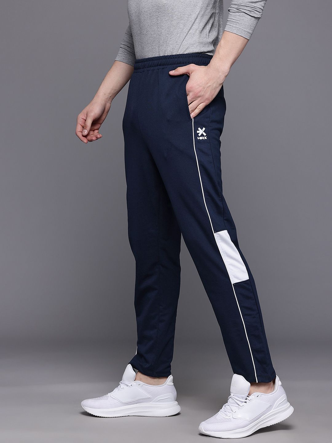 HRX oleh Hrithik Roshan Lelaki Seluar Jejak Gaya Hidup Regular Fit Mid-Rise