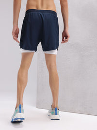 HRX by Hrithik Roshan Men Rapid-Dry Running Shorts with Inner Tights