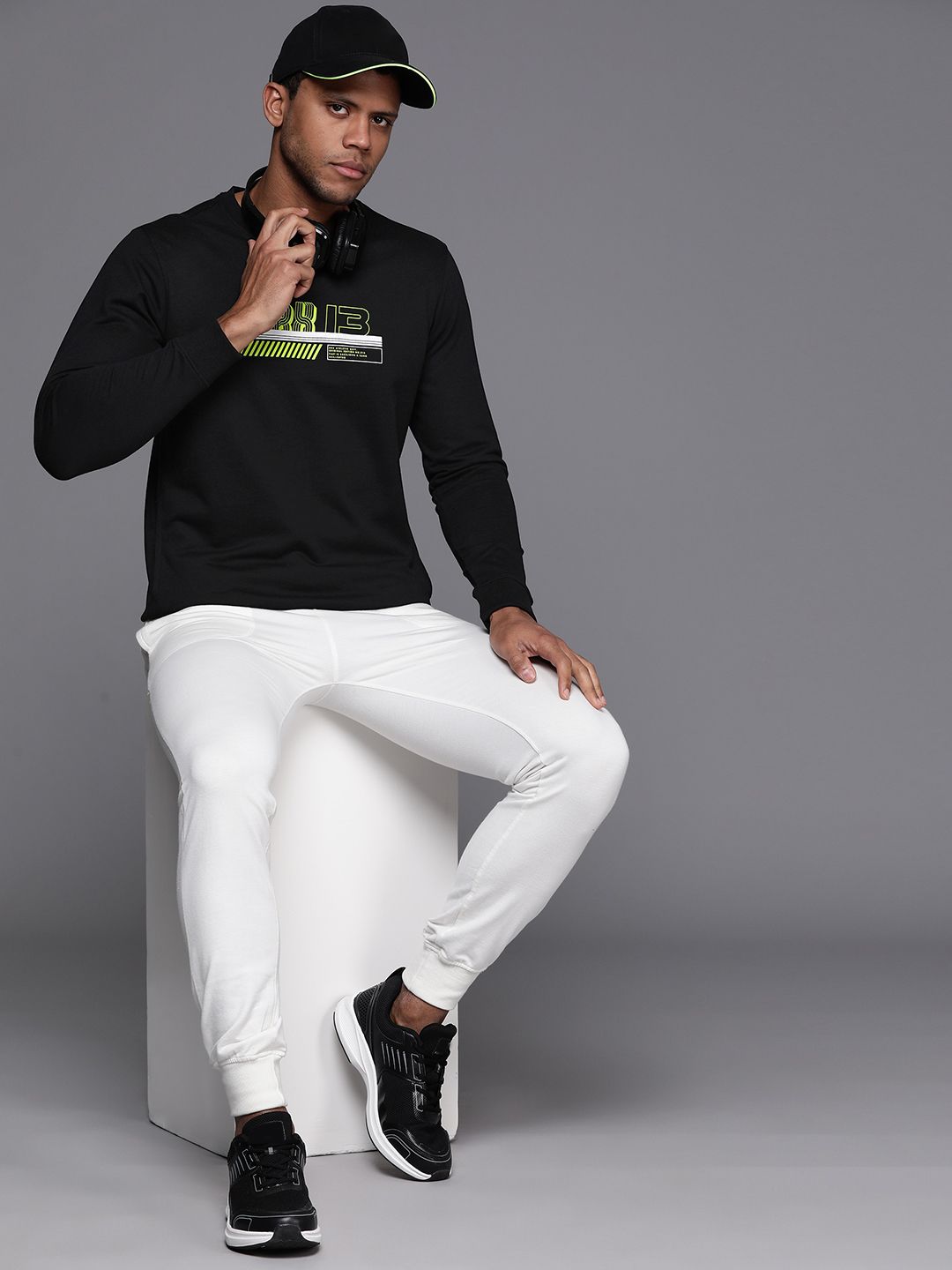 HRX by Hrithik Roshan Round Neck Printed Sweatshirt