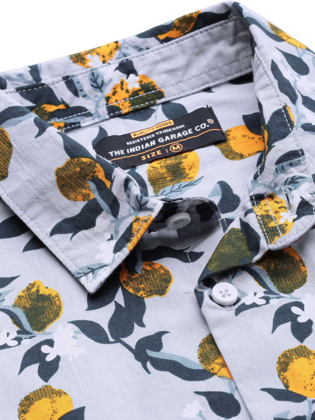 The Indian Garage Co Men Slim Fit Floral Printed Resortwear Shirt