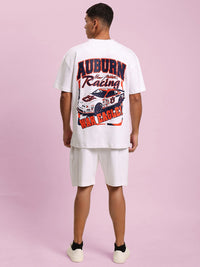 Bene Kleed Men Printed Cotton Applique Oversized T-shirt