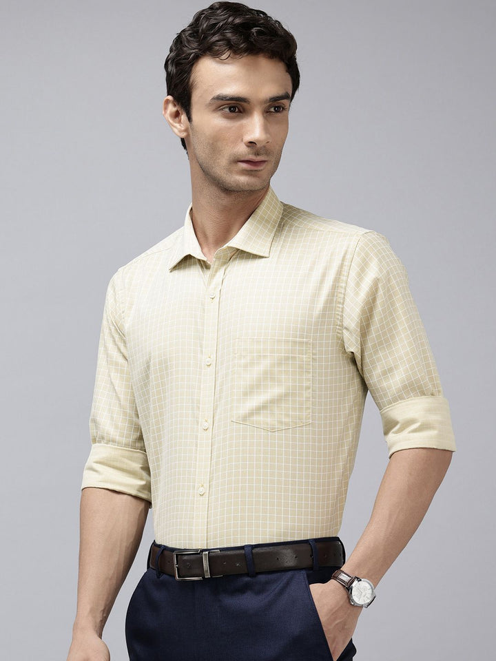Park Avenue Slim Fit Checked Formal Shirt
