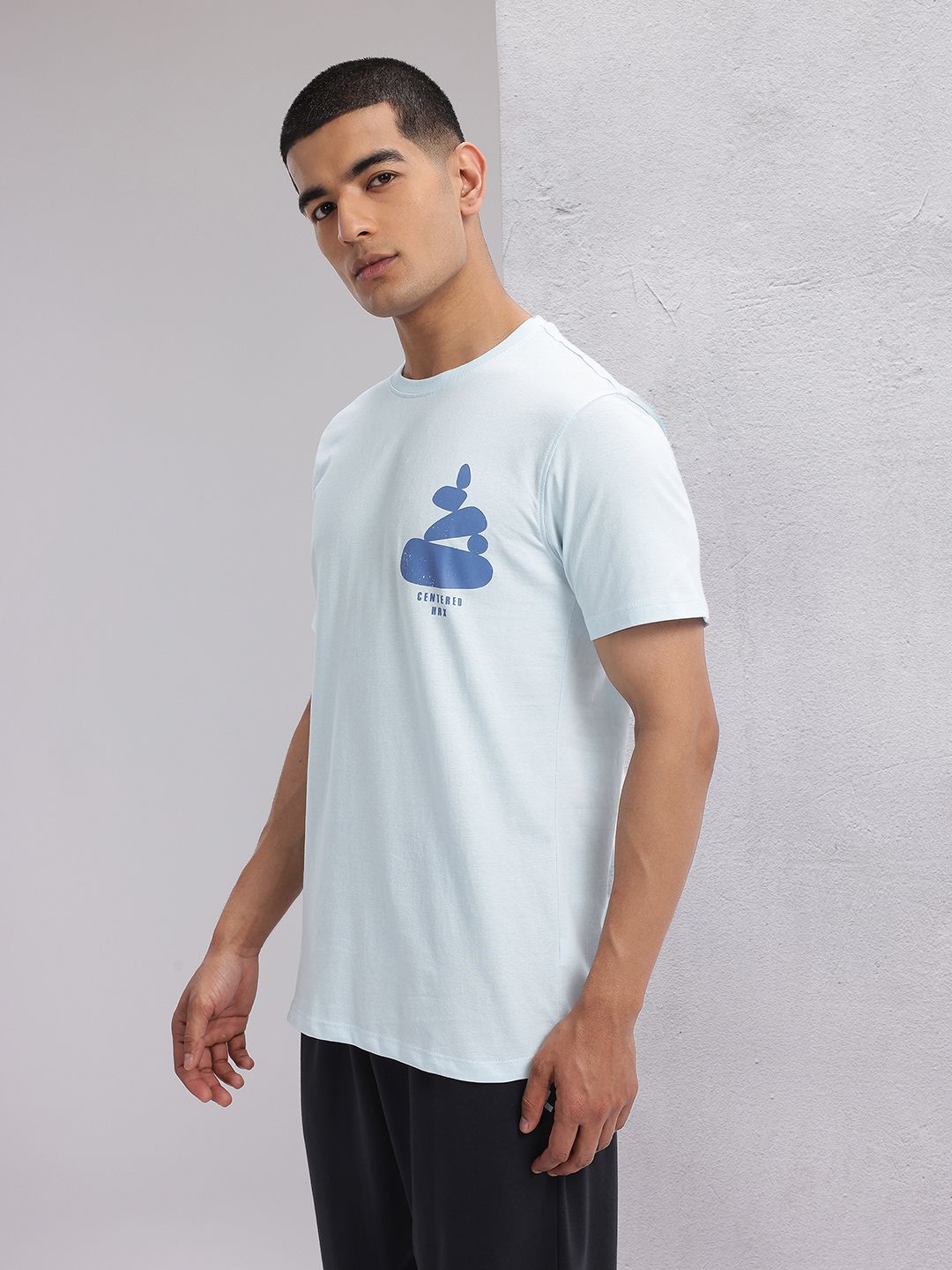 HRX by Hrithik Roshan Pure Cotton Yoga T-shirt