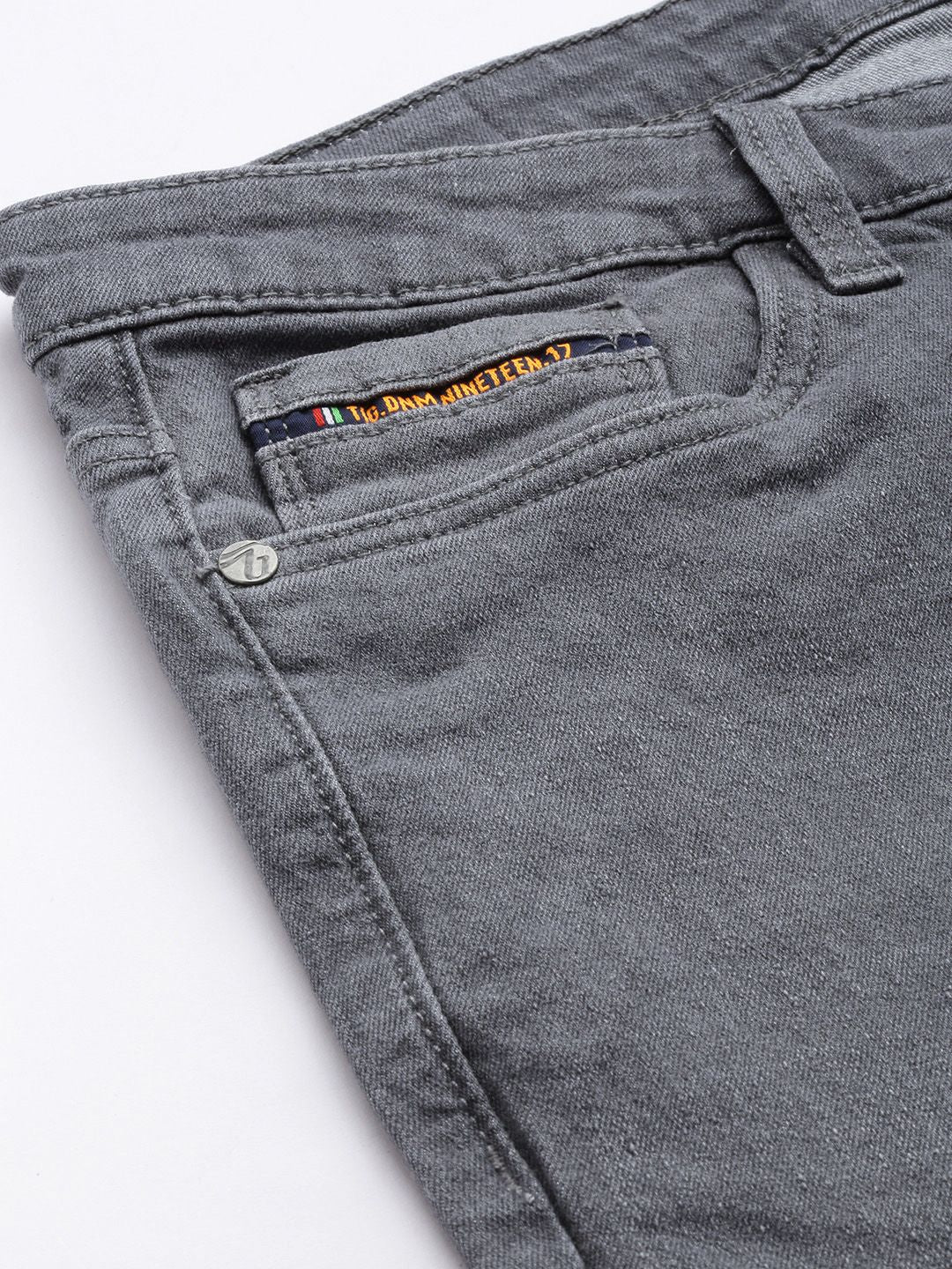 The Indian Garage Co Men Bootcut Heavy Fade Stretchable Jeans