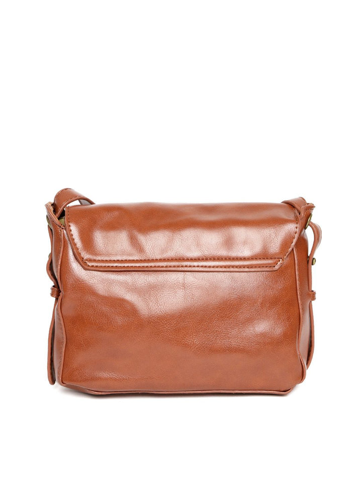 Lino Perros Tan Brown Solid Sling Bag