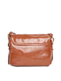 Lino Perros Tan Brown Solid Sling Bag