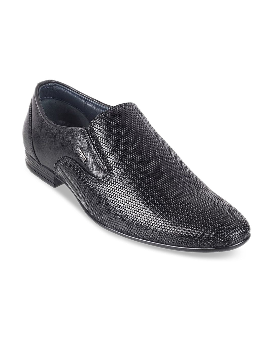 Mochi Men Textured Leather Slip-On Shoes