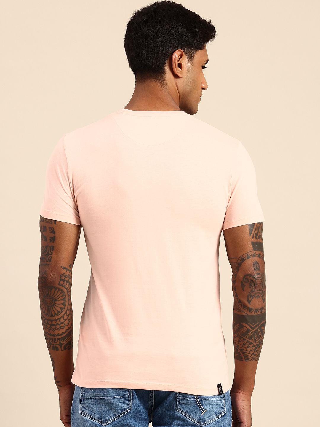 Being Human Brand Logo Printed Pure Cotton T-shirt