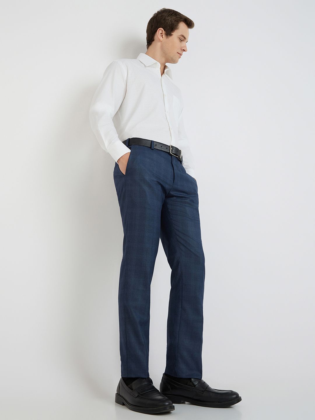 Raymond Men Slim Fit Formal Trousers