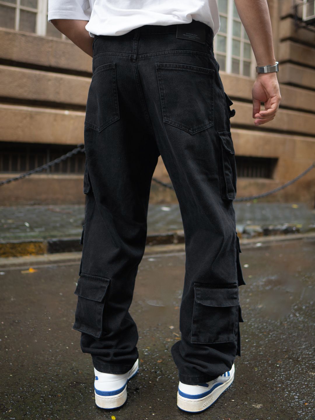 Powerlook Men Loose Fit Cargos Trousers