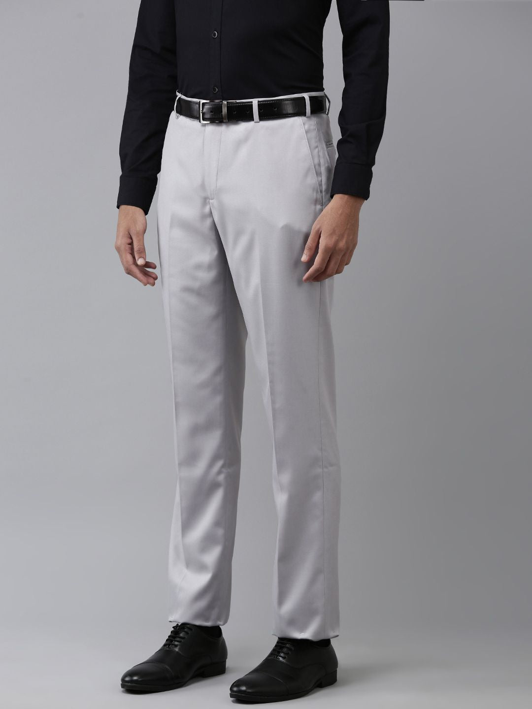 Park Avenue Men Solid Formal Trousers