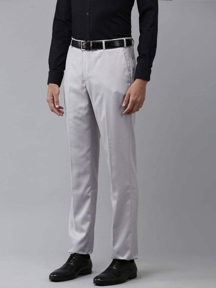 Park Avenue Men Solid Formal Trousers