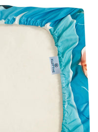Moda Rapido X KLOTTHE Watak Kartun Hijau & Biru 400 TC Cadar dengan 2 Sarung Bantal