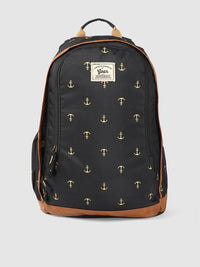 Gear Unisex Black Anchor Print Laptop Backpack